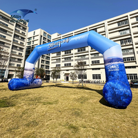 Grande arche gonflable extérieure personnalisée avec ventilateur pour manifestation sportive et salon professionnel