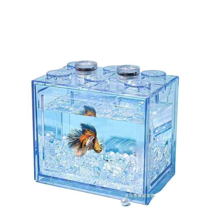 View of 2024 Thailand Acrylic Living Room Desktop Dining Table Goldfish Bucket ...