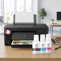 Imprimante multifonction sans fil couleur jet d'encre tout-en-un Canon G3830 avec scanner, USB, contrôle à distance WeChat, haute vitesse, pour étudiants
