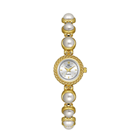 Montre pour femme BS FA1805, montre-bracelet à quartz étanche, bracelet en perles de luxe, montre vintage pour femme