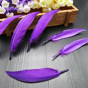 Bán Buôn 10-15 Cm Nhuộm Ngỗng Bay Cánh Lông Lông Lông Tự Làm Thủ Công Mỹ Nghệ Nhà Máy Sản Xuất Vải Bút Trang Phục Couture Bó Hoa Cưới Lông - Product Image 6