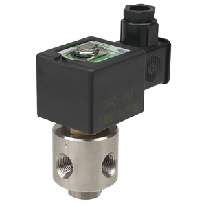 Oferta Especial: Válvulas Solenoides de Acción Directa de 3 Vías 320 con Cuerpo de Latón y Acero Inoxidable, Tamaño de Tubería de 1/8" y 1/4" en Stock - Product Image 4