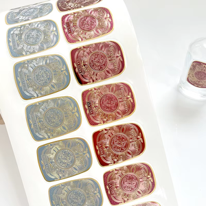 Tùy chỉnh dập nổi Hologram thiết kế logo vàng dập Sticker 50ml fragance nến Sticker nước hoa chai nhãn Sticker 3D <span class=keywords><strong>2025</strong></span> - Product Image 5