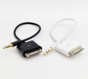 30 Pin Dock Kết Nối Nam Để 3.5Mm Nam Jack Xe Stereo Phụ Trợ AUX Âm Thanh 1.5M Cáp Cho <span class=keywords><strong>Ipod</strong></span> - Product Image 6