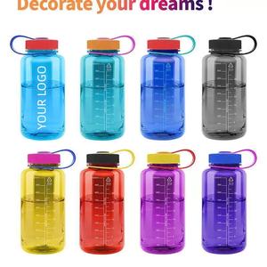 <span class=keywords><strong>Botella</strong></span> Tritan Personalizada con Logotipo, Libre de BPA, Resistente a Impactos, para Excursionismo, Senderismo, Gimnasio, 16 oz, Boca Ancha, Certificación ISCC, FDA, LFGB - Product Image 1