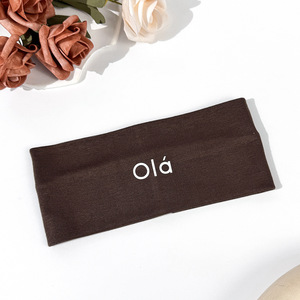 Diadema Deportiva Elástica de Punto Estilo Europeo-Americano con Estampado de Letras, Absorbente de Sudor, para Yoga - Product Image 5