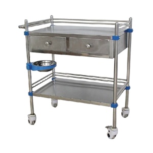 Multi Purpose 3 Tier Stainless Steel <strong>Dressing</strong> <strong>Trolley</strong> With Wheels For Hospital Clinic Home Office Use - Product Image 5