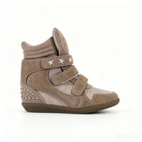 Chaussures montantes rétro PUKETZ à rivets, plateforme épaisse, semelle surélevée, décontractées, sportives, fermeture Velcro, pour hommes et femmes, élégantes, automne-été