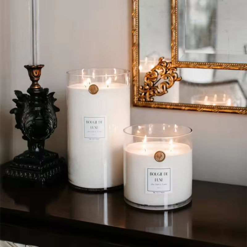 elegant white candle