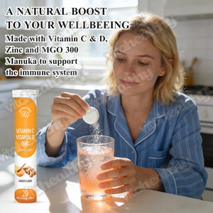 Vitahealthy OEM ODM Marque Privée <span class=keywords><strong>Vitamine</strong></span> C <span class=keywords><strong>D</strong></span> <span class=keywords><strong>Zinc</strong></span> Comprimés Effervescents Sans Sucre pour Adultes <span class=keywords><strong>et</strong></span> Enfants Renforcement Immunitaire Non-OGM - Product Image 3
