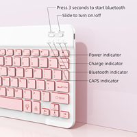 Nuevo Teclado Inalámbrico Ultrafino de 78 Teclas con Retroiluminación RGB, USB Tipo-C, Interruptor de Tijera, Venta Directa, Diseño Ligero y Portátil para Viajes y Negocios