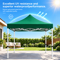 Marché nocturne 4x4 en plein air, structure hexagonale pliable à simple couche avec parois transparentes en PVC et tissu Oxford, design bleu personnalisable pour la vente en gros
