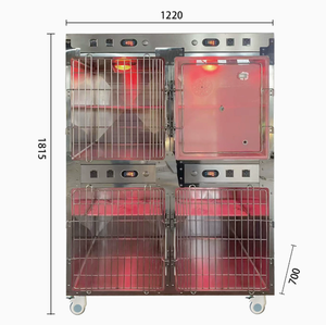 Jaula Apilable de Acero Inoxidable 304 de Alta Resistencia para Perros y Gatos, Jaula Duradera para Clínica Veterinaria, Guardería y Refugio para Animales - Product Image 3