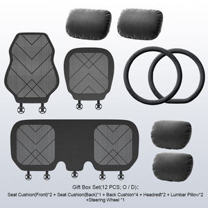 Decoración Interior de Lujo para Auto <span class=keywords><strong>Maybach</strong></span>, Juego Completo de Fundas de Asiento de Gamuza y Fibras de Algodón DuPont, Múltiples Opciones para Civic y Golf - Product Image 3
