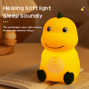 Mini Luce Notturna Moderna a Forma di Drago Cartoonesco, Giocattolo Luminoso USB, Colorato in Silicone Morbido, Regalo Creativo per Bambini - Product Image 2