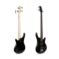 Gitar Bass Elektrik 4 Senar 24 Fret Berkualitas Tinggi, Body Kayu Solid, Pickup HH, Bass Profesional untuk Pertunjukan Panggung