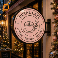 Boîte à lumière LED personnalisée, panneau publicitaire étanche avec logo personnalisé pour le comptoir de réception, panneau lumineux extérieur, décoration commerciale