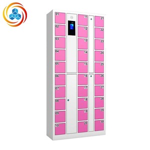 Casier intelligent personnalisé pour salle de sport et hôtel, avec accès par reconnaissance faciale, mot de passe et empreinte digitale, assemblé, pour gare ferroviaire, en acier laminé à froid - Product Image 4