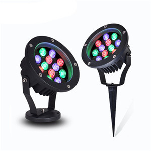 Lampe LED avec pic, <span class=keywords><strong>Spot</strong></span> lumineux submergé, rvb, éclairage d'extérieur, luminaire de paysage, idéal pour un jardin, 6/9/12/15/18/24/36W, 10 unités - Product Image 1