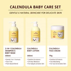 Shampooing et gel douche 2 en 1 hydratant à la formule biologique de calendula, de noix de coco, de vitamine E et de beurre de karité, produits pour bébés, marque privée - Product Image 5