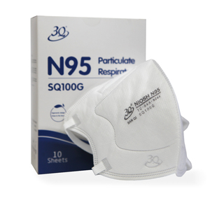 Masque respiratoire jetable pliable 3Q SQ100G à 5 couches en tissu non tissé, avec pince-nez réglable, respectueux de la peau, certifié NIOSH <span class=keywords><strong>CDC</strong></span> - Product Image 5