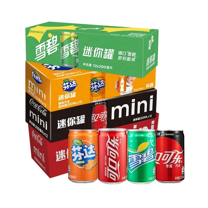 コカ・コーラソーダドリンクミニ缶200mlファンタスプライト炭酸