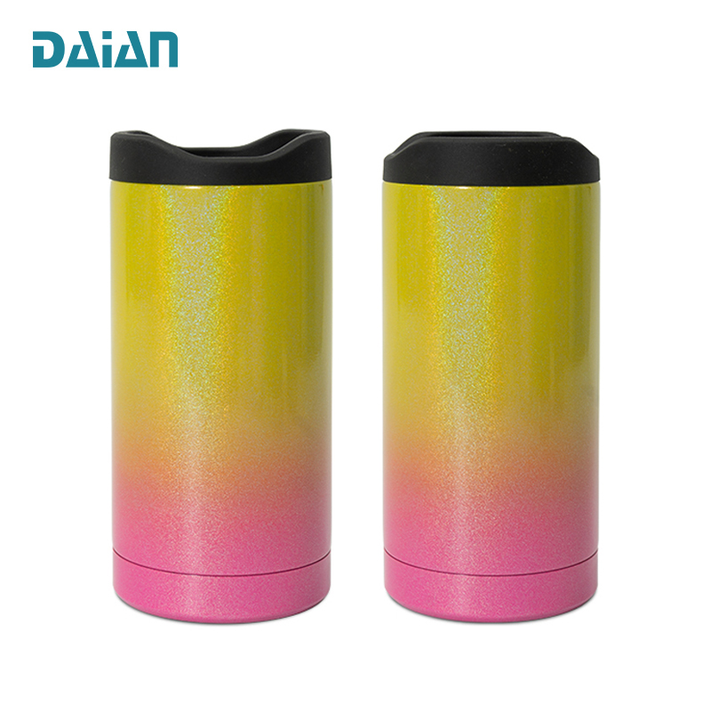 Вакуумный тонкий охладитель соды из нержавеющей стали, 12 унций