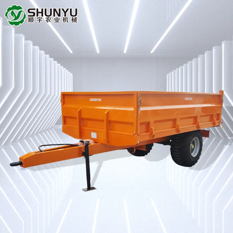 Agriculture Tractor Accessories Large Capacity Transport Tools hydraulic tipper Trailer