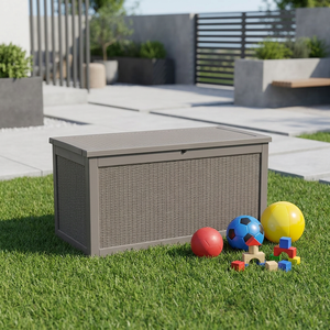 Contenitore di Stoccaggio <span class=keywords><strong>in</strong></span> <span class=keywords><strong>Plastica</strong></span> PP Impermeabile da 980L (260 Galloni) per Patio, Giardino e Arredamento Esterno - Product Image 4