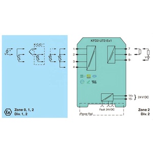 Convertidor de Temperatura Universal Original KFD2-UT2-EX1, Barreras de Seguridad Intrínsecas en Stock, Serie KFD2 para <span class=keywords><strong>Control</strong></span> de Automatización - Product Image 4