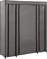 Armoire Portable Ajustable la Plus Vendue, Facile à Assembler, avec Housse en Tissu Non Tissé, Idéale pour une Location de Maison