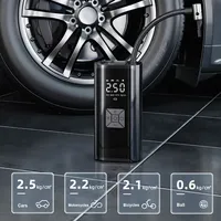 Gonfleur de pneus portable 6000mAh 12V, pompe à pneus sans fil, pompe électrique numérique avec lumière LED d'urgence pour pneus de voiture