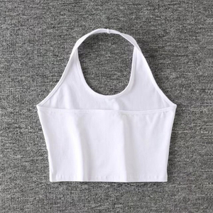 Aoyama — débardeur décontracté et à la mode pour femmes, haut court tricoté avec <span class=keywords><strong>col</strong></span> en <span class=keywords><strong>V</strong></span> et sans manches, nouvelle collection - Product Image 4