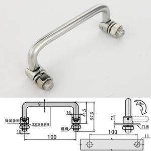 Tirador de Gabinete Plegable Giratorio de Acero Inoxidable 304 y Acero al Carbono, Diseño Minimalista para Cocina, Dormitorio y Cajones - Duradero y Fácil de Usar - Product Image 2