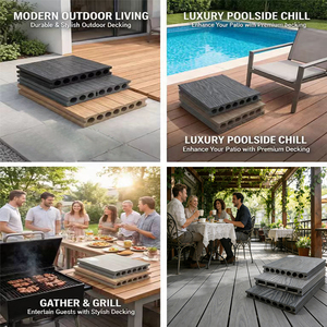 Base de terrasse WPC personnalisable et réglable pour zones de piscine, revêtement de sol extérieur imperméable et antidérapant en WPC - Product Image 6