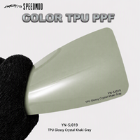 Film PPF SPEEDMOD gris kaki brillant effet cristal 7,5 mil auto-réparant en TPU pour protection et changement de couleur de carrosserie automobile 1,52 m x 15 m – Direct Usine
