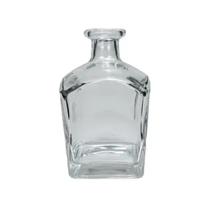 Großhandel niedrigerer Preis transparente Wodka flasche 750ml Glasflasche für Wein