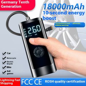 Pompe de gonflage de pneus intelligente mini sans fil à LED avec chargeur de voiture en ABS, fabrication sur mesure - Product Image 5