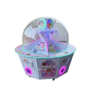 Machine de jeu d'arcade commerciale multijoueur en îlot, pour aire de jeux pour enfants, à monnayeur, grue à bonbons, en plastique, garantie 1 an - Product Image 1