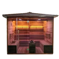 Sauna extérieur à vapeur de qualité supérieure pour une vie saine et sereine, livraison rapide d'un sauna à vapeur traditionnel avec accessoires