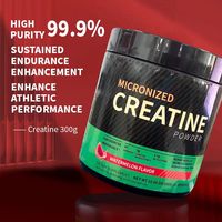Créatine monohydrate en poudre en marque blanche OEM 300g – Pré-entraînement, créatine pure pour adultes, faible en glucides pour favoriser la croissance musculaire