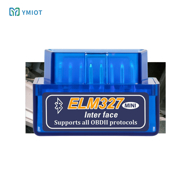 Custom Dual-mode BT 5.1 OBDII Adapter OBD2 Scanner for IOS Android 7 Protocol ELM327 Mini Blue V2.1 BLE Diagnostic Tool Carton