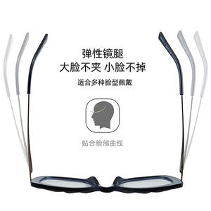 กรอบแว่นตาแบบ Cat Eye ป้องกันแสงสีฟ้า รุ่น Cross Border ทรงเต็มกรอบ Unisex เลนส์อะคริลิค ลายเสือชีตาห์ รุ่น 88001 - Product Image 4