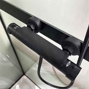 Cabine de douche autoportante compacte d'Oumeiga 900*900mm avec la ligne noire de cadre - Product Image 3