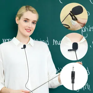 Microphones Lavalier 3.5mm personnalisables Mini microphones de conférence professionnels Micro filaire portable - Product Image 4