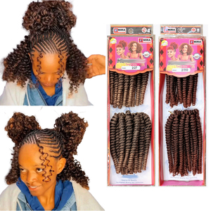 Cabello Rizado Español de 8 Pulgadas para Trenzas, 250g, Suave y Natural, Estilo Havana Curl Twist, Extensiones de Cabello Afro Sintético para Crochet - Product Image 1