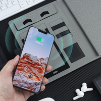 Pour ordinateur portable rechargeable personnalisé, batterie externe intégrée de 8000mah, chargeur sans fil 3 en 1 pour ordinateur portable étanche
