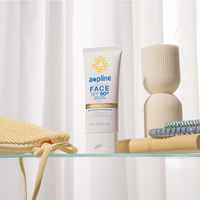 Lotion pour le visage et le corps SPF 50+ PA+++ biologique OEM, protection UVA/UVB, hydratation, vitamine E, tous types de peau, imperméable, sans parfum, 88 ml