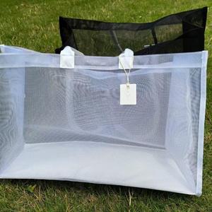 <span class=keywords><strong>Bolso</strong></span> de mano de malla AloStyle, <span class=keywords><strong>bolso</strong></span> de playa transparente para mujer, <span class=keywords><strong>bolso</strong></span> ligero para el hombro, <span class=keywords><strong>bandolera</strong></span>, para yoga, fitness, deportes, <span class=keywords><strong>bolso</strong></span> <span class=keywords><strong>mediano</strong></span> - Product Image 5