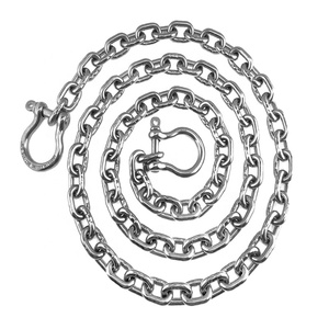 DIN766 ISO4565 Marine Hot Dipped Galvanized Calibrated Anchor Chain Dia.12mm Rigging Anchoring Boat <b>Yacht</b> Hardware Accessories D - Product Image 3